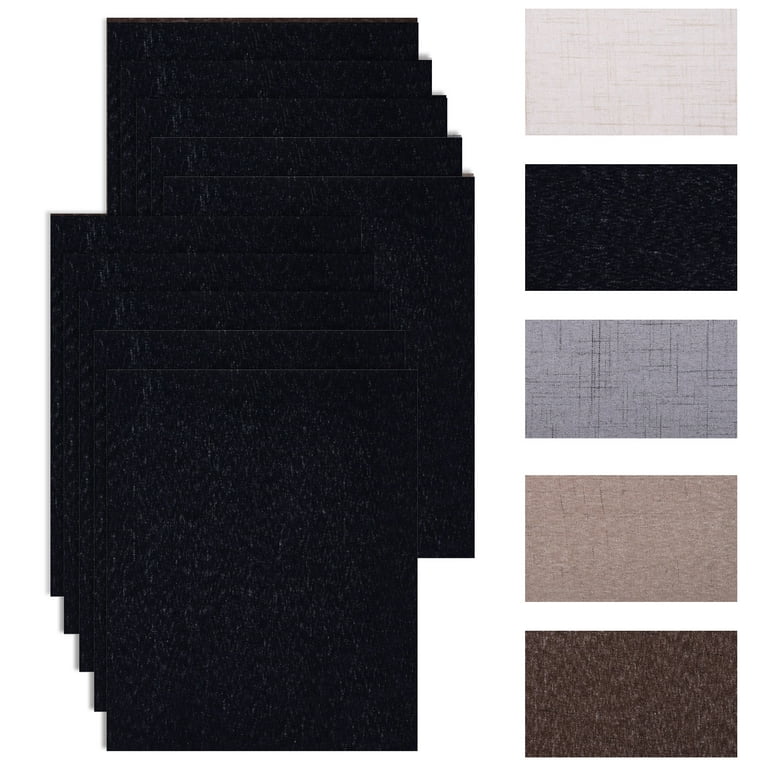 10pcs Linen Fabric Self-adhesive Patches Multi-color Repair