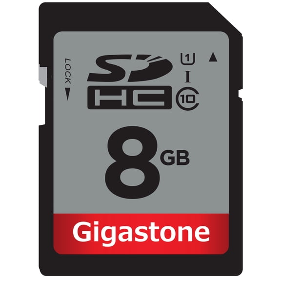 Gigastone 8GB SD Card UHS-I U1 Class 10 SDHC Memory Card Full HD Video Canon Nikon Sony Pentax Kodak Olympus Panasonic Digital Camera