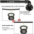 thumbnail image 2 of Yeyebest Black Industrial Adjustable Curtain Rod Set, 34”-58” [-] 34”-58”, 2 of 7