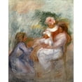 thumbnail image 2 of Renoir, Pierre-Auguste 12x14 Gold Ornate Wood Framed with Double Matting Museum Art Print Titled - The Family, 2 of 4