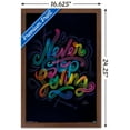 thumbnail image 3 of Never Stop LoVing Wall Poster, 14.725" x 22.375", Framed, 3 of 3