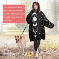 thumbnail image 4 of Wearable Oversized Blanket,Black Gothic Sun Moon Hand Pattern Wearable Blanket Hoodie for Adults,Cozy Hooded Blankets with Super Pockets,Super Warm Fuzzy Pullover for Women & Men, 4 of 6