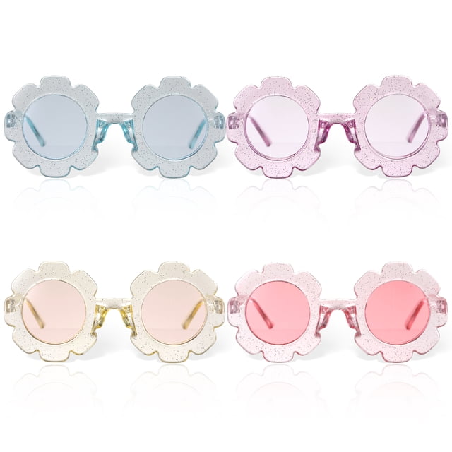 Becaristey 4pieces UV-Proof Sunglasses PC Made And Exquisite Craft Shows Performance Outdoors Park Sun Glasses