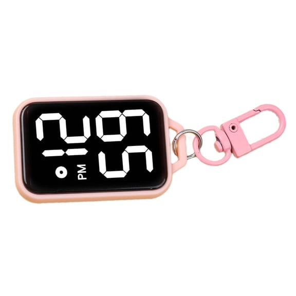 lixuesong Keychain Digital Watch Miniature Timekeeping Device For Backpacks And Belts Electronic Study Clock