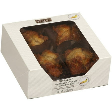 The Bakery At Walmart Banana Nut Cinnamon Streusel Gourmet Muffins, 14 oz
