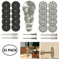 thumbnail image 2 of Ghojet 31 Pcs/set Mini Diamond Cutting Wheels HSS Circular Saw Blade Rotary Woodworking Tools for Dremel Drill Rotary Tool Accessories, 2 of 10