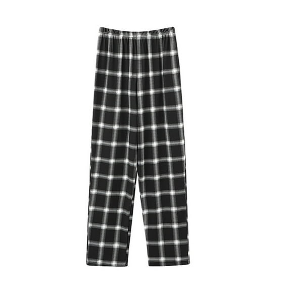 Mgmyaa Mens Plus Size Pajamas Pants Straight Leg Casual Plaid Pants (Available in Big & Tall)