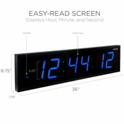 Ivation Huge 36 Inch Large Big Oversized Digital LED Wall Clock