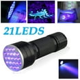 thumbnail image 1 of Uv Ultra Violet 21Led Flashlight 395Nm Blacklight Aluminum Torch Light Lamp, 1 of 8