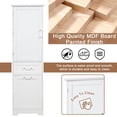 thumbnail image 6 of Gzxs 68.4"H Tall Storage Cabinet, Freestanding Bathroom Cabinet w/ Adjustable Shelves and 2 Drawers, Modern Kitchen Pantry Cupboard for Dining Living Room, White, 6 of 9