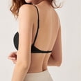 thumbnail image 4 of FhsagQ Bra Womens Bras Plus Size Robe Women's V Neck Mesh Bra Breathable Backless French Bra Creating A Appearance and Comfortable Fit Women's Bras Sleep Bras Black 75A, 4 of 4