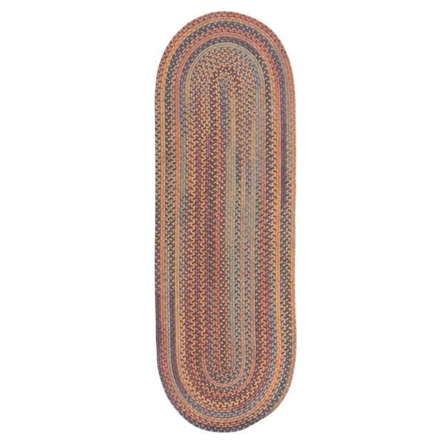 Colonial Mills Rug BA20R030X132 2 ft. 6 in. x 11 ft. Braided Wool Runner Multicolor