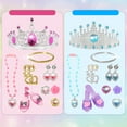 thumbnail image 3 of PicassoTiles Kids Fairytale Royal Princess Dress-up Set with Tiara, Jewelry, Shoes & Fashion Accessories, STEM Imagination Toy for Girls, 3 of 8