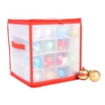 thumbnail image 6 of Christmas Ornament Storage Box with 4 Trays,Holds Up to 64 Ornaments Decoration Balls,Plastic Christmas Ball Organizers,Holiday Storage Container with Removable Dividers, 6 of 6