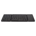 thumbnail image 1 of 3 Folds Cordless Keyboard, Foldable Low Noise Rechargeable Keyboard with Touchpad, BT Keyboard for Tablet PC Smartphone Built in Battery B089T, 1 of 8