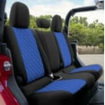 thumbnail image 2 of For 2020-2024 Jeep Gladiator FH Group Neoprene Waterproof Custom Fit Car Seat Covers - Rear Set Blue, 2 of 5