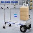 thumbnail image 6 of golytefs 2 in 1 Aluminum 800LBS Capacity Portable Dolly Cart W/wheel for Moving Transport, 6 of 9