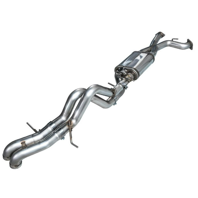 AWE Tuning Kit de Système d'Échappement 3025-31327 SwitchPath Cat-Back; Acier Inoxydable; Double Échappement avec Double Sortie; Sortie Arrière; avec Doubles Garde-Boue; Sans Embouts