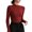Summer Tops Wine, variant on Womens Slimming Fit Basic Tops, Long Sleeve Shirts for Women Spring Winter Casual Solid Color Cropped Slim Crewneck T-Shirts
