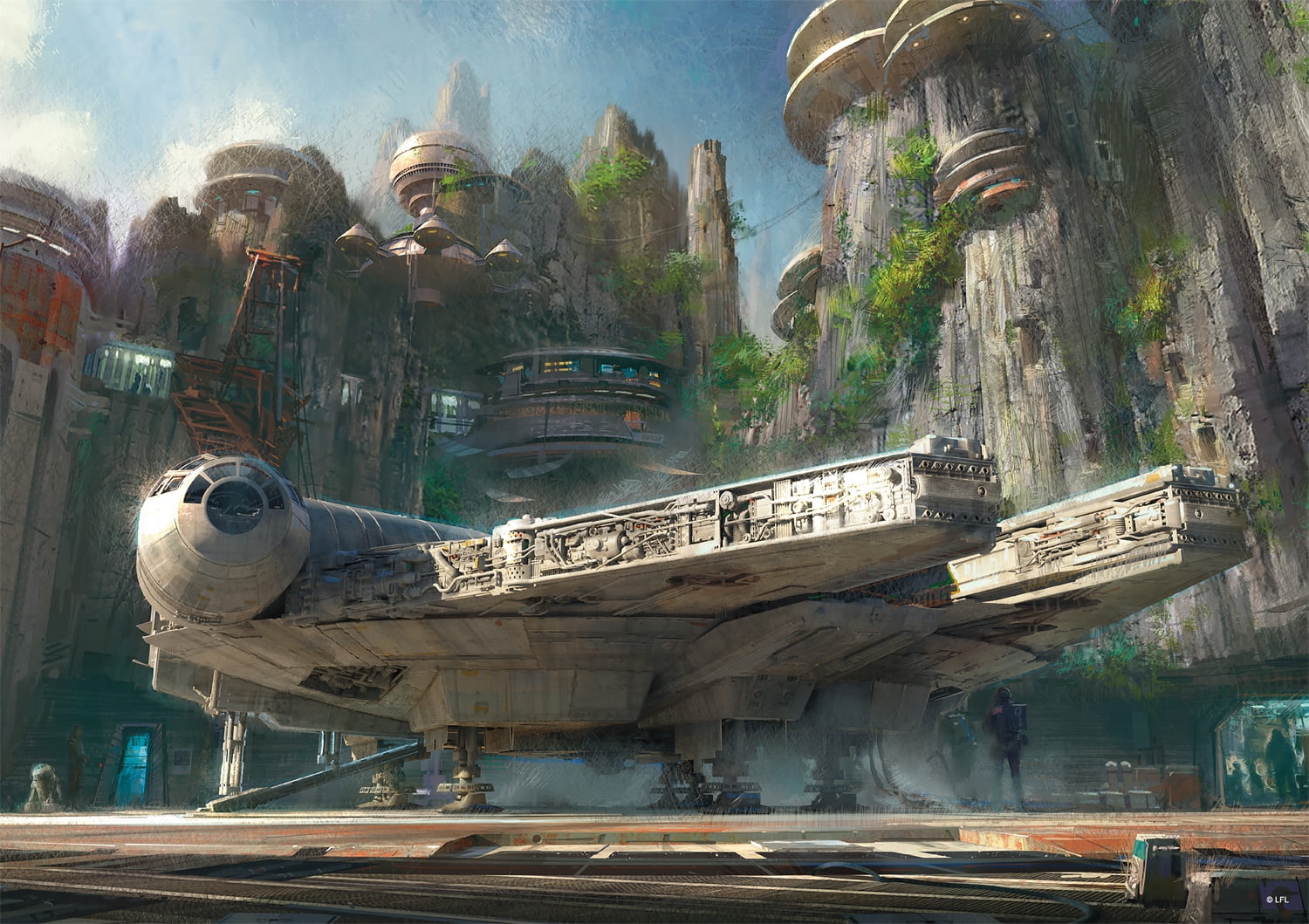 Buffalo Games 500-Piece Star Wars Galaxy's Edge Trading Post Jigsaw Puzzle