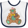 thumbnail image 3 of Inktastic Cute Hugging Teddy Bears Boys or Girls Baby Bib, 3 of 4