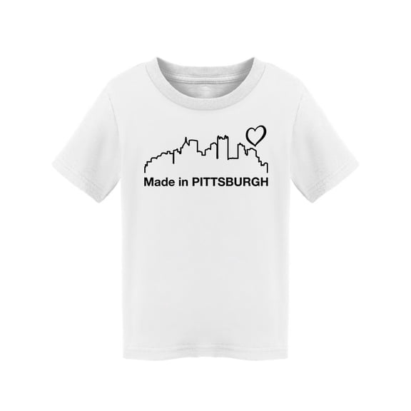 Made In Pittsburgh T-Shirt Toddler -Smartprints Designs, 4 Toddler