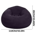 thumbnail image 3 of Inflatable Sofa Bean Bag Inflatable Lounge Chair Inflatable Lazy Sofa Folding Portable Inflatable Chair for Living Room Bedroom Balcony Reading Room, 3 of 8