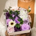 thumbnail image 4 of Flor de jabón, hermoso regalo de lujo para el Día de San Valentín para mujeres, mamás y el Día de la Madre. Púrpura, 4 of 7