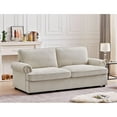 thumbnail image 3 of US Pride Furniture Viviana 76" W Polyester Cushion Back Sofa Bed, Ivory, 3 of 5