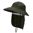 thumbnail image 4 of Sombrero para el solapa para el cuello Sombrero de cubo Cordón ajustable para la barbilla Gorra de protección solar Sombrero de malla Sombrero Salvador  Sombrero de pescador de ala ancha, 4 of 10