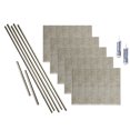 thumbnail image 1 of FASÄDE Rib Decorative Vinyl Backsplash 15 sq ft Kit in Vintage Metal, 1 of 6