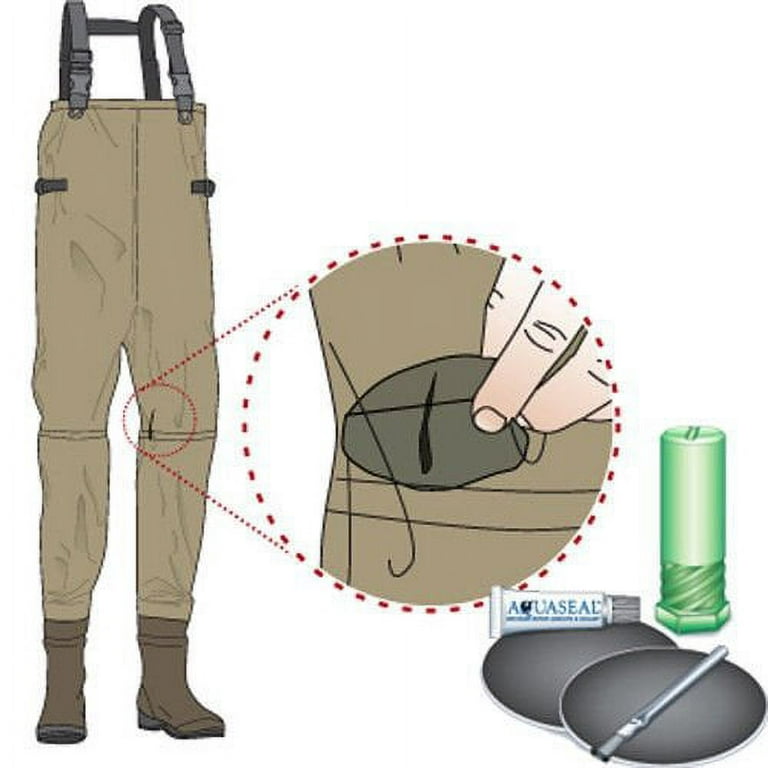 McNett Gear Aid Aquaseal Wader Repair Kit with Patches Camping and Hiking -  .25 oz