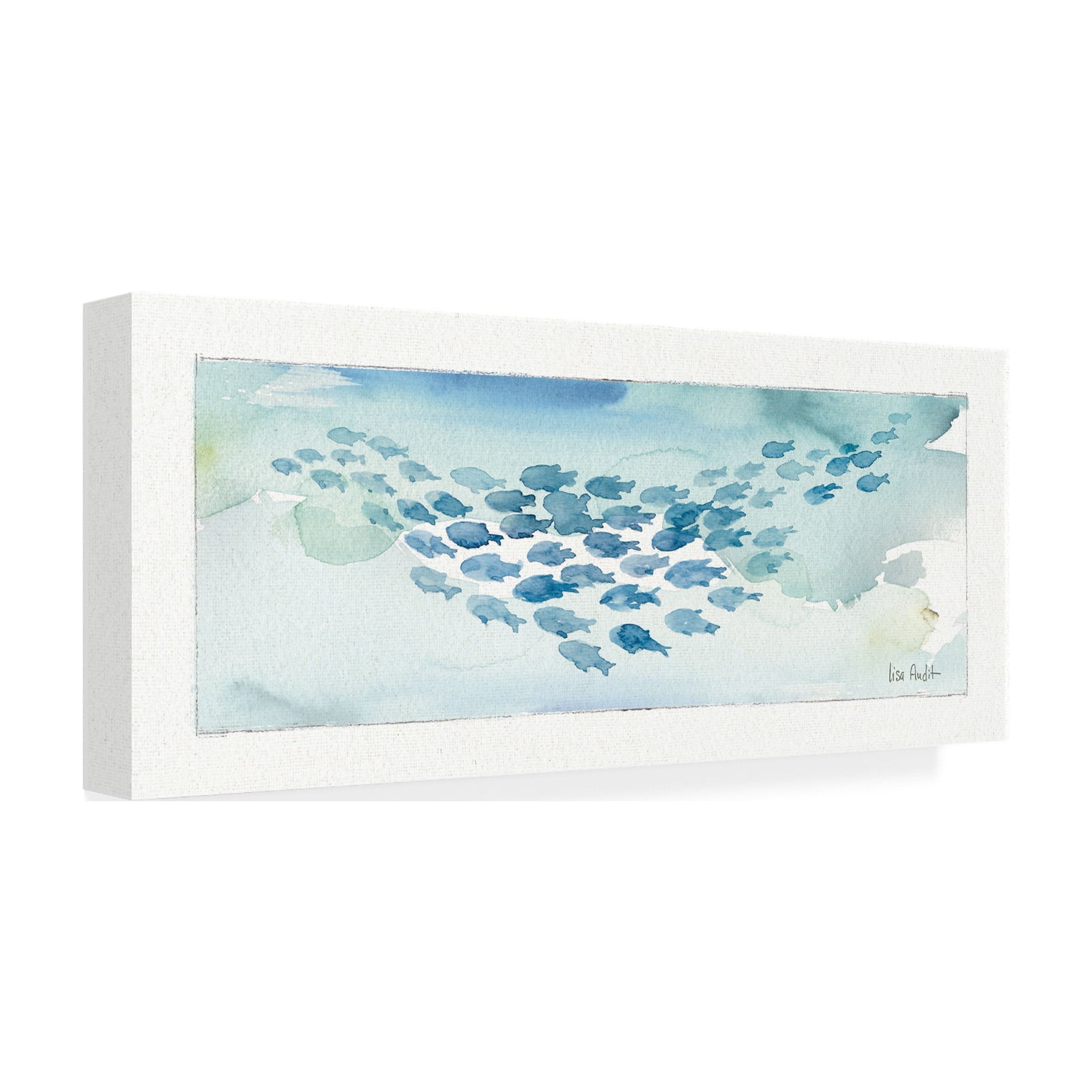Trademark Fine Art 'Sea Life One' Canvas Art by Lisa Audit