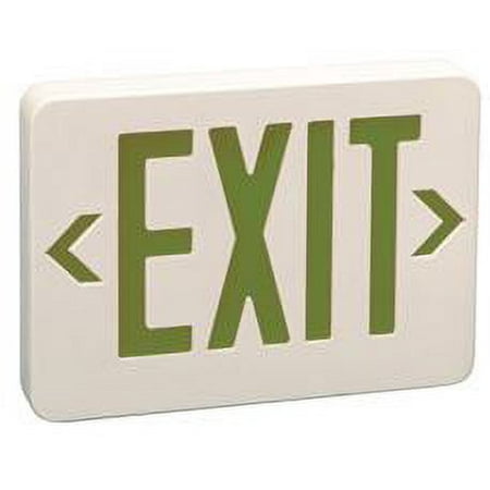 Monument Led Exit Sign Light Green, Ac Only