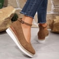thumbnail image 4 of Womens Sandals Baeitkot Women's Fashion Casual Summer Style Solid Color Thick Bottom Wedge Shoes, 4 of 9