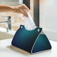 thumbnail image 6 of Cauagu Blue and Teal Gradient for Large Tissue Box Cover Rectangular–Plus Size Rectangle Tissue Box Holder Long Tissue Holder for Bathroom/Car/Office Decor 7.9X4.9X4.9'', 6 of 7