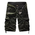 thumbnail image 3 of Pantalones de trabajo casuales holgados de moda para hombre, pantalones cortos multibolsillos de talla grande k19, se pueden fotografiar, 3 of 4