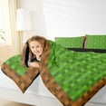 thumbnail image 4 of Feelyou Square Pixelate Miner Full Size Comforter Sets, Video Gaming Bedding Sets, 3pcs, 4 of 8