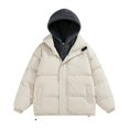 thumbnail image 2 of Puntoco Chaqueta Informal Holgada De Manga Larga Con Capucha Y Cremallera Para Hombre, 2 of 6
