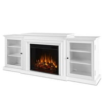Real Flame Frederick Electric Fireplace in White
