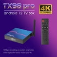 thumbnail image 4 of Tx98 Pro Set-Top Box H618 for Android 12.0 Wifi 6 Bluetooth 5.0 Smart Tv Box HD Media Player EU Plug 2+16gb, 4 of 5