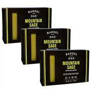 Olivina Men - Exfoliating .. Bar Soap (Mountain Sage, .. 6 oz, 3-Pack)