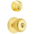 thumbnail image 2 of Ingersoll Rand Schlage-Falcon FB52NVPLY505 Plymouth Bright Brass Visual Pack Deadbolt Knob Lock Combo Pack, 2 of 2