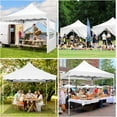 thumbnail image 4 of COBIZI 10x10 Pop Up Canopy Tent, Waterproof Instant Canopy with Sandbags, Stakes & Ropes, UPF 50+ Sun Shade Portable Shelter for Outdoor Party, Events, Vendor, Backyard, White, 4 of 11