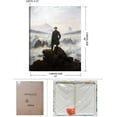 thumbnail image 6 of HFDF - Wanderer Above the Sea of Fog (1818) by Caspar David Friedrich Art Reproduction. Giclee Prts Acid Free Cotton Canvas Wall Art for Home Decor 12x18inch Framed, 6 of 6