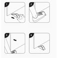 thumbnail image 4 of Tope de puerta apilado de goma resistente, 4 unidades, tope inferior de puerta, cuña para casa y oficina., 4 of 6