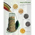 thumbnail image 5 of Squirrel Proof Bird Feeder for Outside Hanging, 3 Tier Retractable 360°Feeding Wild Bird Feeders, 5 of 8
