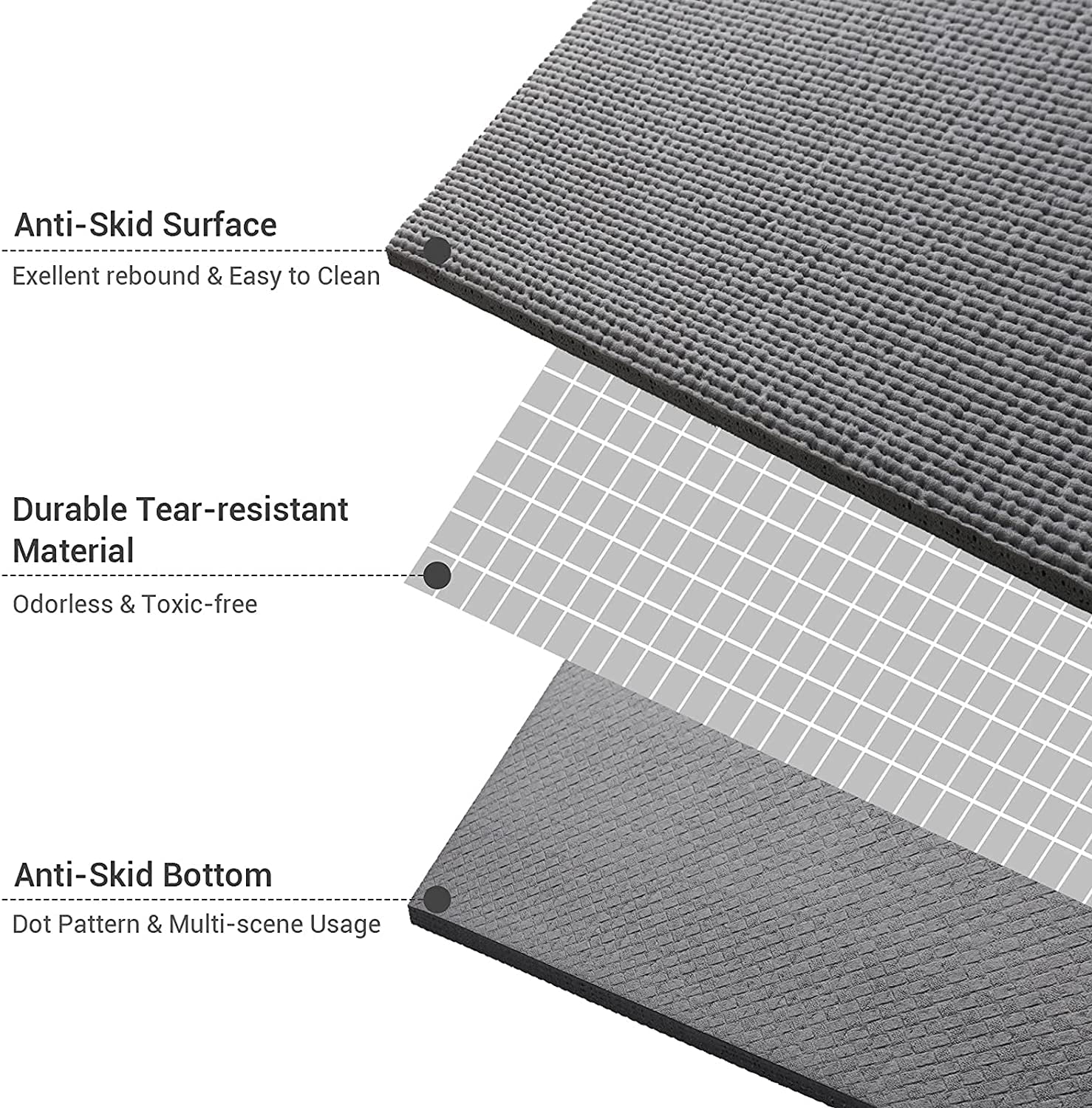 Foldable Thick Workout Mat And Yoga Mat