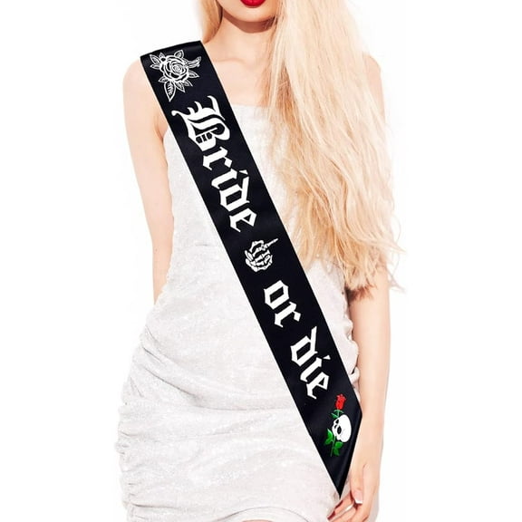 Bride to Be Bachelorette Party Favor Bride or Die Bachelorette Party Decorations Bride or Die Bachelorette Party Sash for Funny Bachelorette Hen Engagement Party Bridal Shower Bachelorette