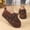 Brown, variant on Womens Lace-Up Shearling Snow Boots with Thick Warm Fur Lining, Round Toe Thermal Platform Ankle Booties for Winter, Comfortable Non-Slip Thick Sole Outdoor Walking Sneakers